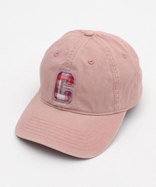 WEGO（ウィゴー）の「WEGO/チェックロゴワンポイントキャップ（キャップ・レディース・ライトピンク/ワイン/アイボリー/ブラック/ライトグレー/ブルー系その他・FREE）」の5枚目の写真