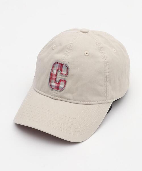 WEGO（ウィゴー）の「WEGO/チェックロゴワンポイントキャップ（キャップ・レディース・ライトピンク/ワイン/アイボリー/ブラック/ライトグレー/ブルー系その他・FREE）」の2枚目の写真