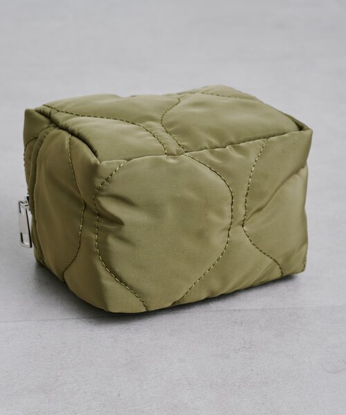 Kastane（カスタネ）の「キルティングナイロンポーチ（ポーチ・レディース・カーキ/ブラック・FREE）」の6枚目の写真