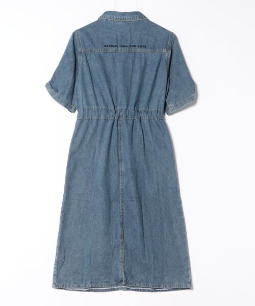 VIBGYOR(ヴィブジョー)の「デニムワンピース(LEY)(ワンピース・レディース・ブルー・LARGE/MEDIUM)」の11枚目の写真