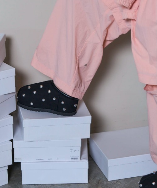 maison special スタッズ ミュール メゾンスペシャル スタッズミュール