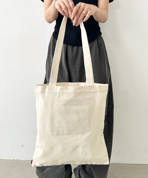 EDWIN（エドウィン）の「EDWIN/エドウィン コットンライク プリント トートバッグ/A3サイズ対応（トートバッグ・メンズ・ホワイト系その他/ホワイト系その他3/オフホワイト/ホワイト系その他2・FREE）」の11枚目の写真