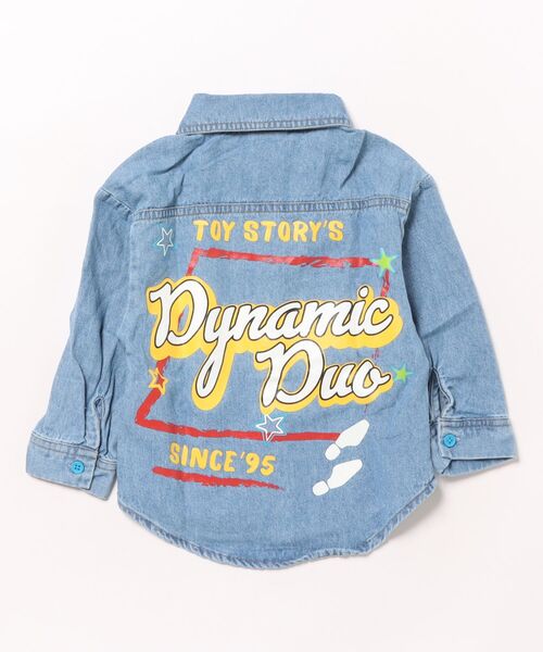 Disney（ディズニー）の「親子お揃い ディズニー トイ・ストーリー キャラクター刺繍 シャツ 0732K（シャツ/ブラウス・キッズ・ライトインディゴブルー・90cm/110cm/100cm/120cm/130cm/140cm/150cm）」の2枚目の写真