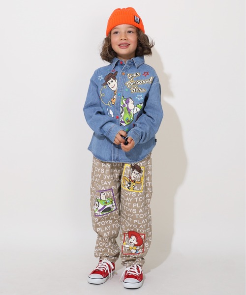 Disney（ディズニー）の「親子お揃い ディズニー トイ・ストーリー キャラクター刺繍 シャツ 0732K（シャツ/ブラウス・キッズ・ライトインディゴブルー・90cm/110cm/100cm/120cm/130cm/140cm/150cm）」の9枚目の写真