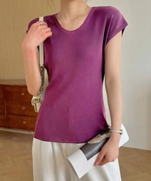 ニットTシャツ レディース 韓国風 夏服