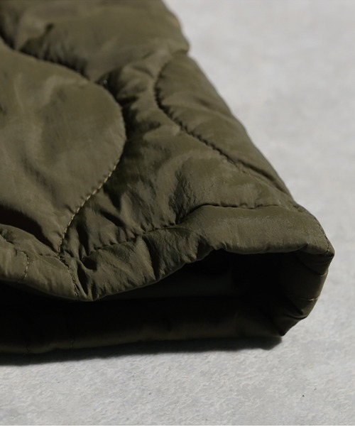 antiqua（アンティカ）の「ビッグファスナー ボア ロングコート（その他アウター・レディース・カーキ/ブラック・ONESIZE）」の14枚目の写真