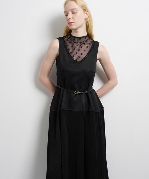 LANVIN en Bleu(ランバンオンブルー)の「スリムレザーベルト(ベルト・レディース・ブラック・FREE)」の3枚目の写真