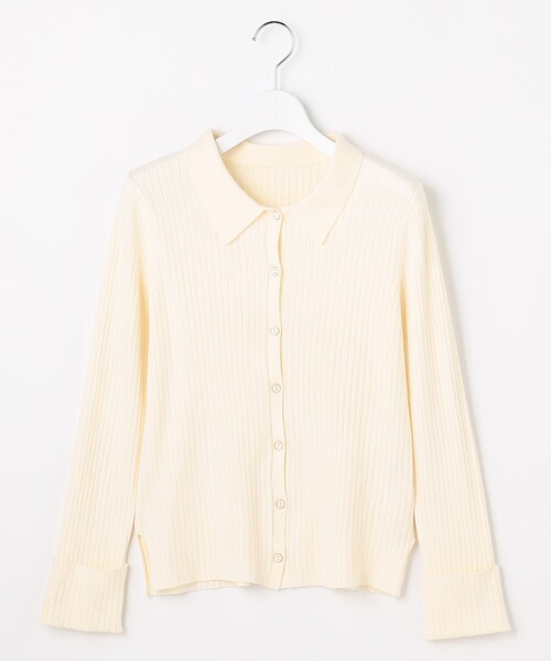 ANY SIS(エニィスィス)の「CICA加工 襟デザイン ニット(ニット/セーター・レディース・ダークブラウン系/ネイビー系/ワイン系/アイボリー系・X-LARGE)」の16枚目の写真