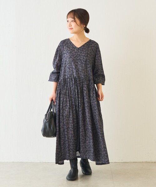 近年✨美品 BEARDSLEY ビアズリー FRIPIER ワンピース 花柄 近年✨美品 BEARDSLEY ビアズリー FRIPIER ワンピース 花柄