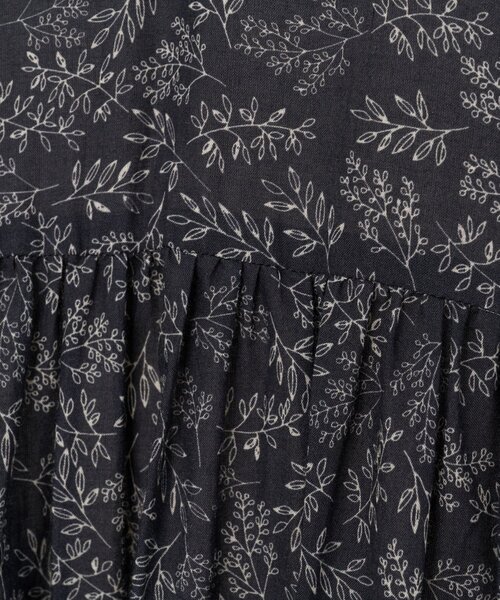 リーフプリントギャザーワンピース（ワンピース）｜BEARDSLEY