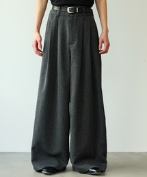 SINSS(�V���X)��3-Tuck wide straight slacks / 3�^�b�N���C�h�X�g���[�g�X���b�N�X(�X���b�N�X)