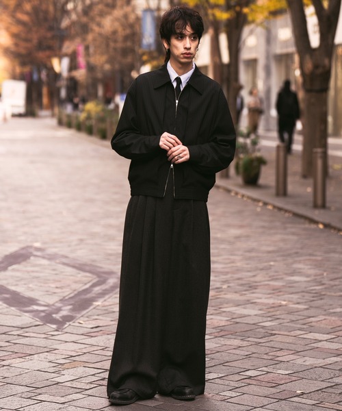 3-Tuck wide straight slacks / 3タックワイドストレートスラックス