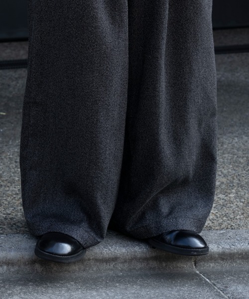 SINSS 3-Tuck wide straight slacks スラックス 3-Tuck wide straight slacks / 3タックワイドストレート