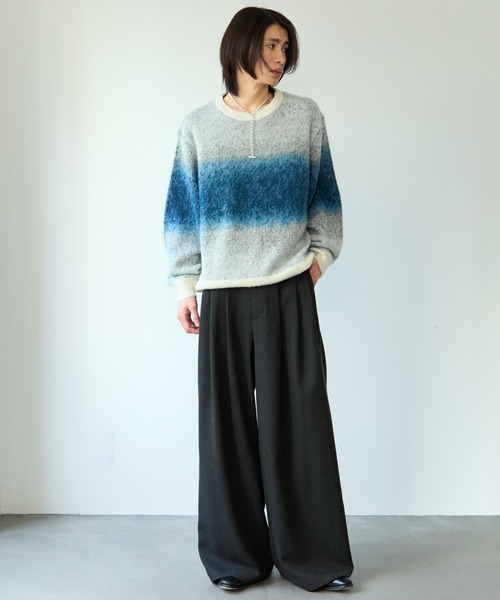 SINSS（シンス）の「3-Tuck wide straight slacks / 3タックワイドストレートスラックス（スラックス・メンズ・グレー系その他/ブラック系その他・SMALL/MEDIUM/LARGE/X-LARGE/X-SMALL）」の16枚目の写真