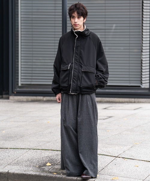 3-Tuck wide straight slacks / 3タックワイドストレートスラックス