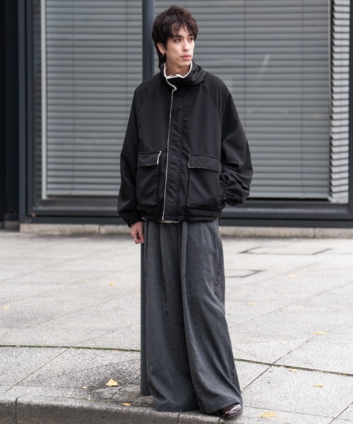 3-Tuck wide straight slacks / 3タックワイドストレートスラックス