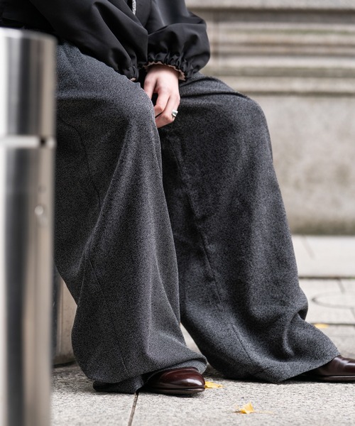 3-Tuck wide straight slacks / 3タックワイドストレートスラックス