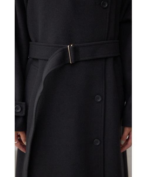 AZUL by moussy(アズールバイマウジー)の「B-HEAT2WAY ロングチェスターコート(チェスターコート・レディース・ブラック/杢グレー/ベージュ・SMALL/MEDIUM)」の13枚目の写真