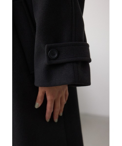 AZUL by moussy(アズールバイマウジー)の「B-HEAT2WAY ロングチェスターコート(チェスターコート・レディース・ブラック/杢グレー/ベージュ・SMALL/MEDIUM)」の14枚目の写真