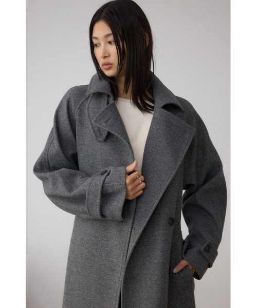 AZUL by moussy(アズールバイマウジー)の「B-HEAT2WAY ロングチェスターコート(チェスターコート・レディース・ブラック/杢グレー/ベージュ・SMALL/MEDIUM)」の19枚目の写真