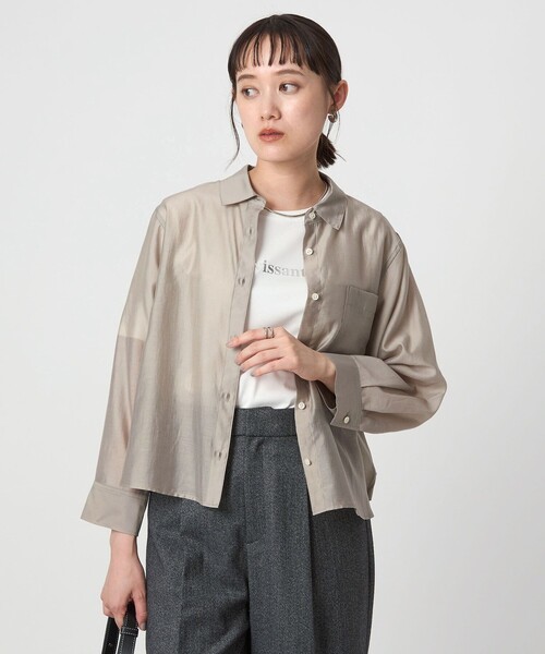 KLF ロングスリーブカットソー ダークグレー Lサイズ CLESSTE(クレスト) LESS MASSIVE L S T-SHIRT WITH DRAWSTRINGS