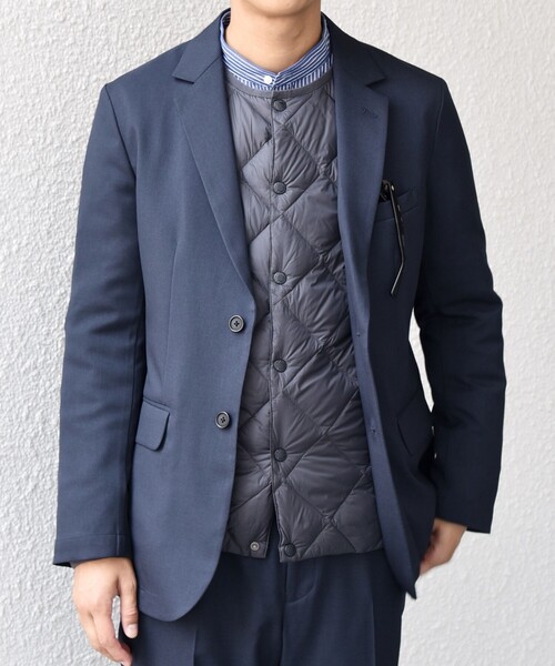 SHIPS any（シップス エニィ）の「SHIPS any:〈洗濯機可能/抗ピリング〉ウールライク オールシーズン セットアップ ジャケット & イージーパンツ◇（セットアップ・メンズ・ネイビー/ブラック/チャコールグレー・SMALL/X-LARGE/LARGE/MEDIUM）」の5枚目の写真