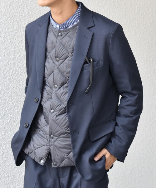 SHIPS any（シップス エニィ）の「SHIPS any:〈洗濯機可能/抗ピリング〉ウールライク オールシーズン セットアップ ジャケット & イージーパンツ◇（セットアップ・メンズ・ネイビー/ブラック/チャコールグレー・SMALL/X-LARGE/LARGE/MEDIUM）」の6枚目の写真