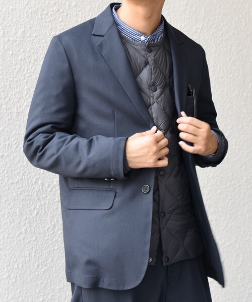 SHIPS any（シップス エニィ）の「SHIPS any:〈洗濯機可能/抗ピリング〉ウールライク オールシーズン セットアップ ジャケット & イージーパンツ◇（セットアップ・メンズ・ネイビー/ブラック/チャコールグレー・SMALL/X-LARGE/LARGE/MEDIUM）」の7枚目の写真