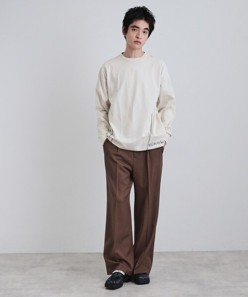 tk.TAKEO KIKUCHI(ティーケータケオキクチ)の「デザインステッチTシャツ(Tシャツ/カットソー・メンズ・スミクロ/オフホワイト・02/03)」の10枚目の写真