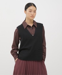 MARGARET HOWELL ブラウス　ブラック MARGARET HOWELL｜マーガレット・ハウエルのシャツ/ブラウス