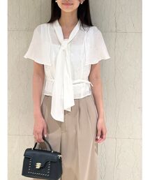 SNIDEL | ボウタイケープブラウス(シャツ/ブラウス)