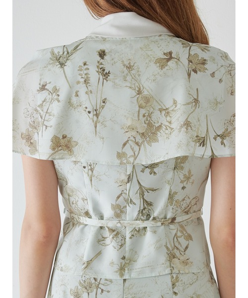 SNIDEL（スナイデル）の「ボウタイケープブラウス（シャツ/ブラウス・レディース・グレー/ホワイト/ミント・F）」の12枚目の写真