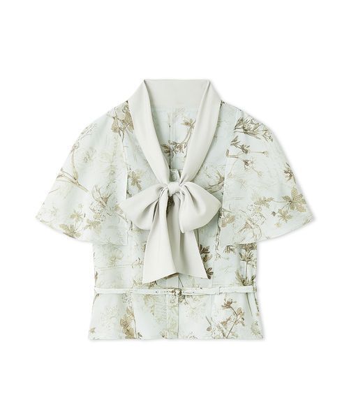 SNIDEL（スナイデル）の「ボウタイケープブラウス（シャツ/ブラウス・レディース・グレー/ホワイト/ミント・F）」の17枚目の写真