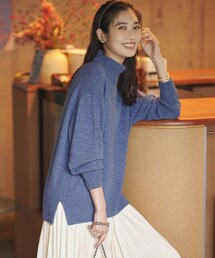 ニット・セータ 23区（ニジュウサンク）の「【洗える！】マーゼライズドウールカシミヤ