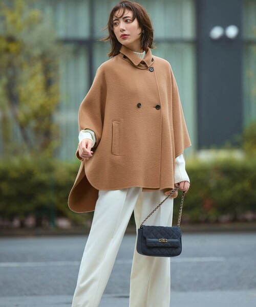 23区（ニジュウサンク）の「カシミヤブレンド ハイネック ニット（ニット/セーター・レディース・ホワイト系/ベージュ系/ライトグレー系/オールドローズ系/ライトグリーン系/ピーコックグリーン系/グレー系/ダルブルー系/パープル系・38）」の22枚目の写真