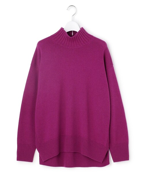 23区（ニジュウサンク）の「カシミヤブレンド ハイネック ニット（ニット/セーター・レディース・ホワイト系/ベージュ系/ライトグレー系/オールドローズ系/ライトグリーン系/ピーコックグリーン系/グレー系/ダルブルー系/パープル系・38）」の16枚目の写真