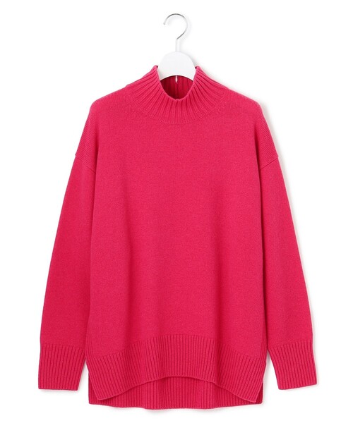 23区（ニジュウサンク）の「カシミヤブレンド ハイネック ニット（ニット/セーター・レディース・ホワイト系/ベージュ系/ライトグレー系/オールドローズ系/ライトグリーン系/ピーコックグリーン系/グレー系/ダルブルー系/パープル系・38）」の14枚目の写真