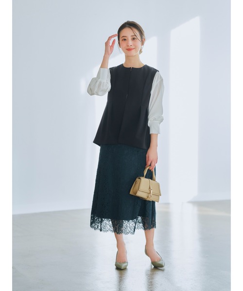 COHINA(コヒナ)の「スカラヘムAラインレーススカート 【低身長・小柄女性】(スカート・レディース・ピンク/グリーン・XS/S)」の19枚目の写真