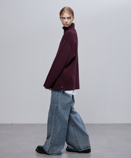 ENDER PRODUCTS(エンダープロダクツ)の「ミラノリブオーバーサイズタートルネックニットプルオーバー【ENDER PRODUCTS/エンダープロダクツ】(ニット/セーター・メンズ・ブルー系/ブラック/チェリーレッド/オフホワイト/グレイッシュベージュ・L/M)」の18枚目の写真