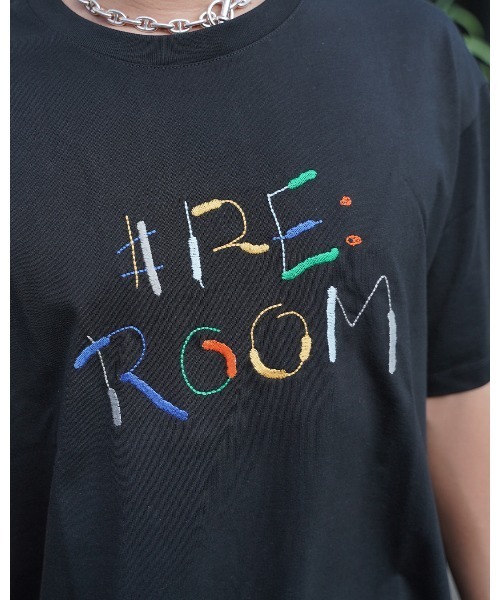 #Re:room(リルーム)の「ロゴエンブロイダリーTシャツ(Tシャツ/カットソー・メンズ・ブラック/ホワイト・S-M/M-L)」の20枚目の写真