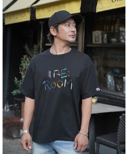 #Re:room(リルーム)の「ロゴエンブロイダリーTシャツ(Tシャツ/カットソー・メンズ・ブラック/ホワイト・S-M/M-L)」の13枚目の写真