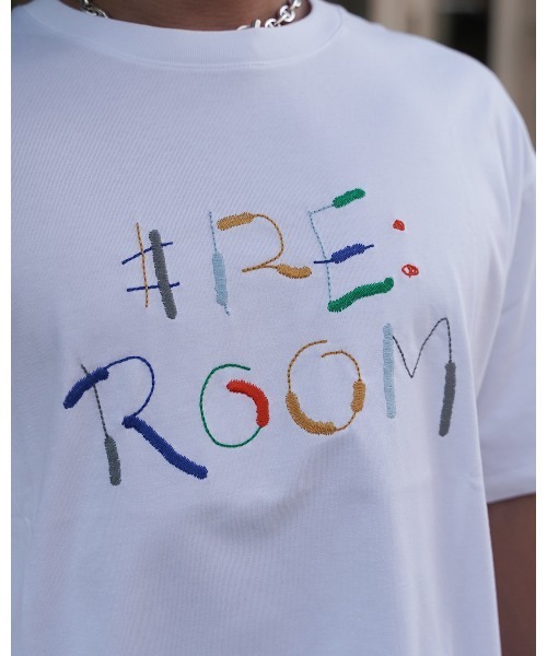 #Re:room(リルーム)の「ロゴエンブロイダリーTシャツ(Tシャツ/カットソー・メンズ・ブラック/ホワイト・S-M/M-L)」の10枚目の写真
