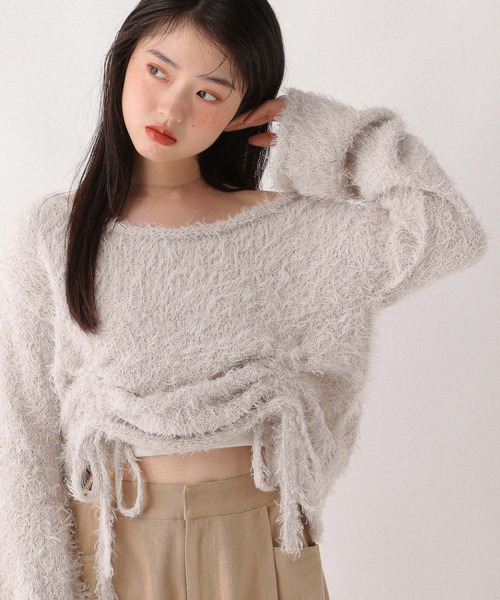 セール】ワンショルドロストニット 599196（ニット/セーター