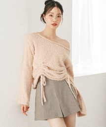 ワンショルドロストニット 599196
