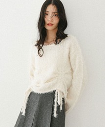 ワンショルドロストニット 599196