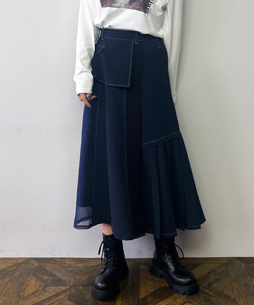 NICOLE CLUB お兄系 y2k グランジ シワ加工 ブラックフレアデニム NICOLE CLUB お兄系 y2k グランジ シワ加工 ブラックフレア