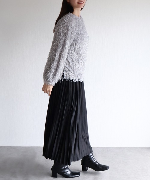 sin.ca(シンカ)の「フェザーヤーンプルオーバー(Tシャツ/カットソー・レディース・グレー/ブラック/ベージュ・ML)」の22枚目の写真
