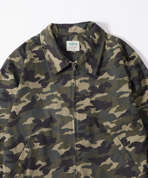 WHO'S WHO gallery（フーズフーギャラリー）の「KOOKYNカモジップシャツ（シャツ/ブラウス・メンズ・カーキ・SMALL/MEDIUM）」の6枚目の写真