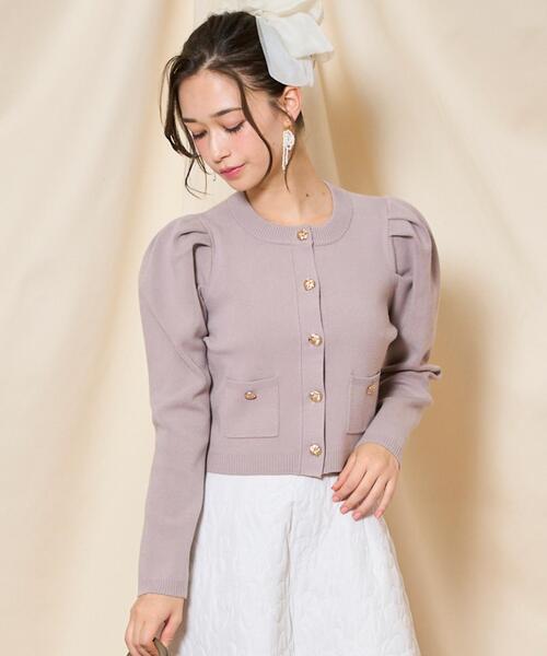 WILLSELECTION（ウィルセレクション）の「タックスリーブニットカーディガン（カーディガン/ボレロ・レディース・ピンク/ブラウン/ブラック/ブルー・FREE）」の11枚目の写真