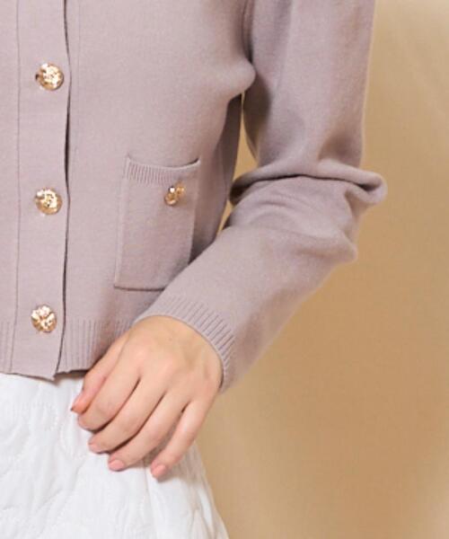 WILLSELECTION（ウィルセレクション）の「タックスリーブニットカーディガン（カーディガン/ボレロ・レディース・ピンク/ブラウン/ブラック/ブルー・FREE）」の15枚目の写真